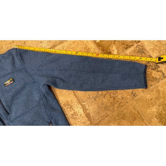 LLBean Mens Slightly Fitted Full-Zip Jacket M Rec Blue Polyester Long Sleeves - Picture 9 of 9